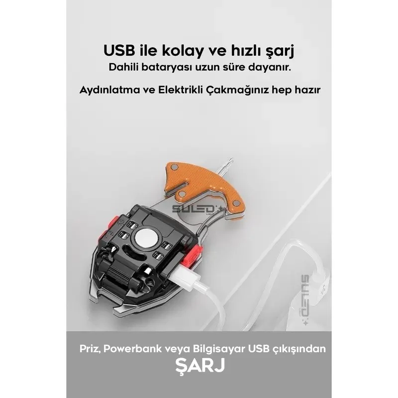 SAFE-KEY Çok Amaçlı Işık “Cebindeki Hayatta Kalma Kiti” 
