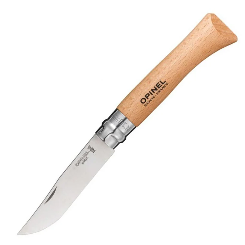 Opinel Inox 10 No Kayın Saplı Paslanmaz Çelik Çakı — 5