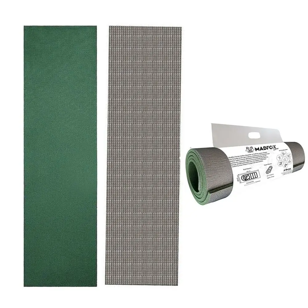 Madfox Thermic Prolight Insulated Kamp Matı [ Gri/Yeşil | 180*60cm-10mm | XPE-35 ] — 3
