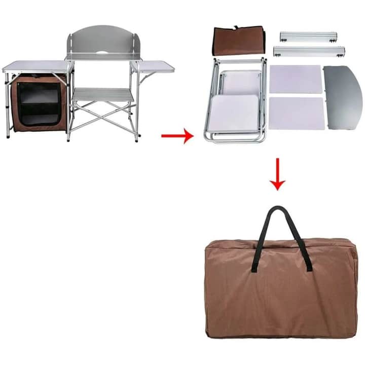 Madfox Luxi Katlanır Portatif Kamp Mutfağı Masası — 8