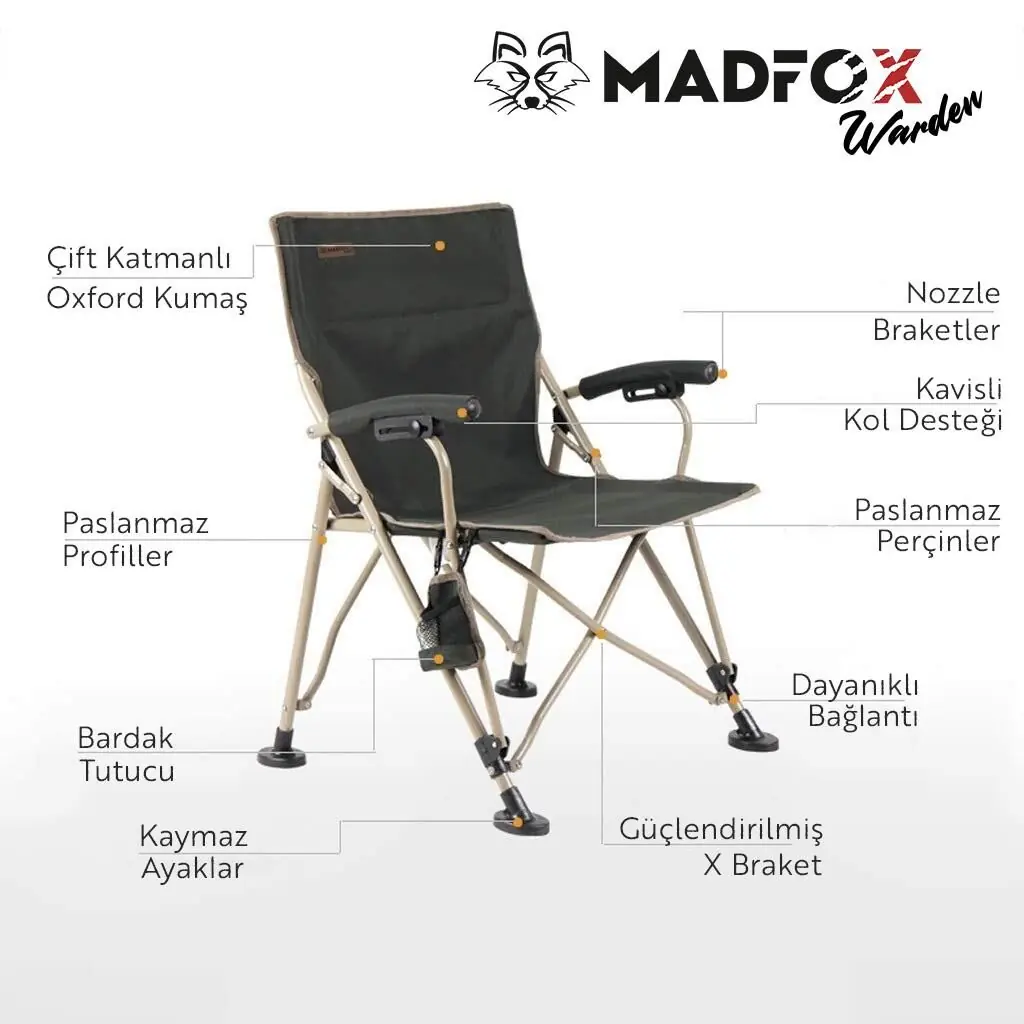 Madfox Warden Katlanır Kamp Sandalyesi — 5