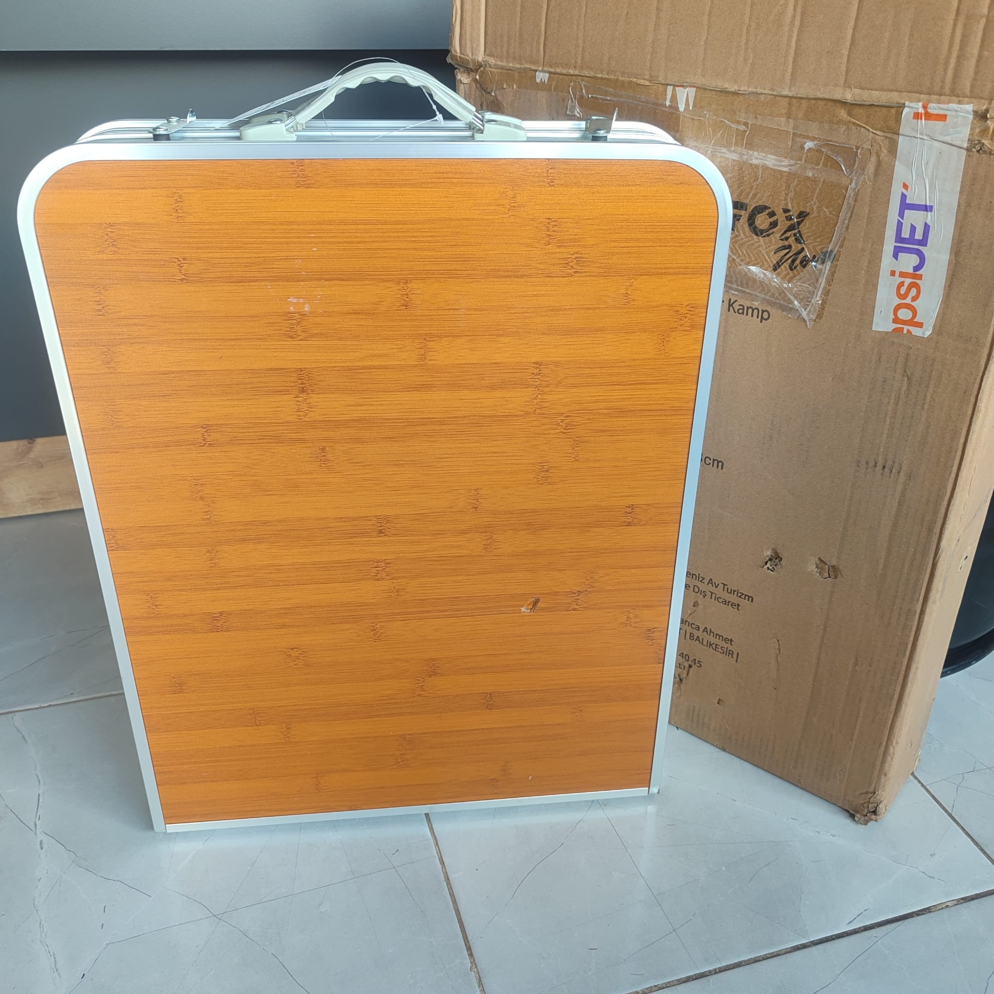 *DEFOLU Madfox Nova Katlanır Kamp Masası Ahşap