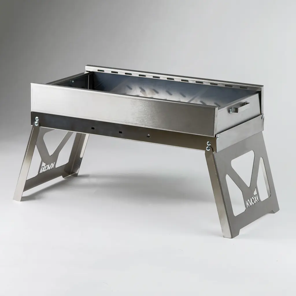 Kvox M1.3 Alev Yapmayan Katlanabilir Inox Mangal — 7