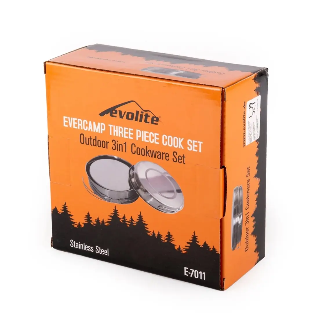 Evolite Evercamp 2-3 Kişilik Çelik Tencere Seti — 6