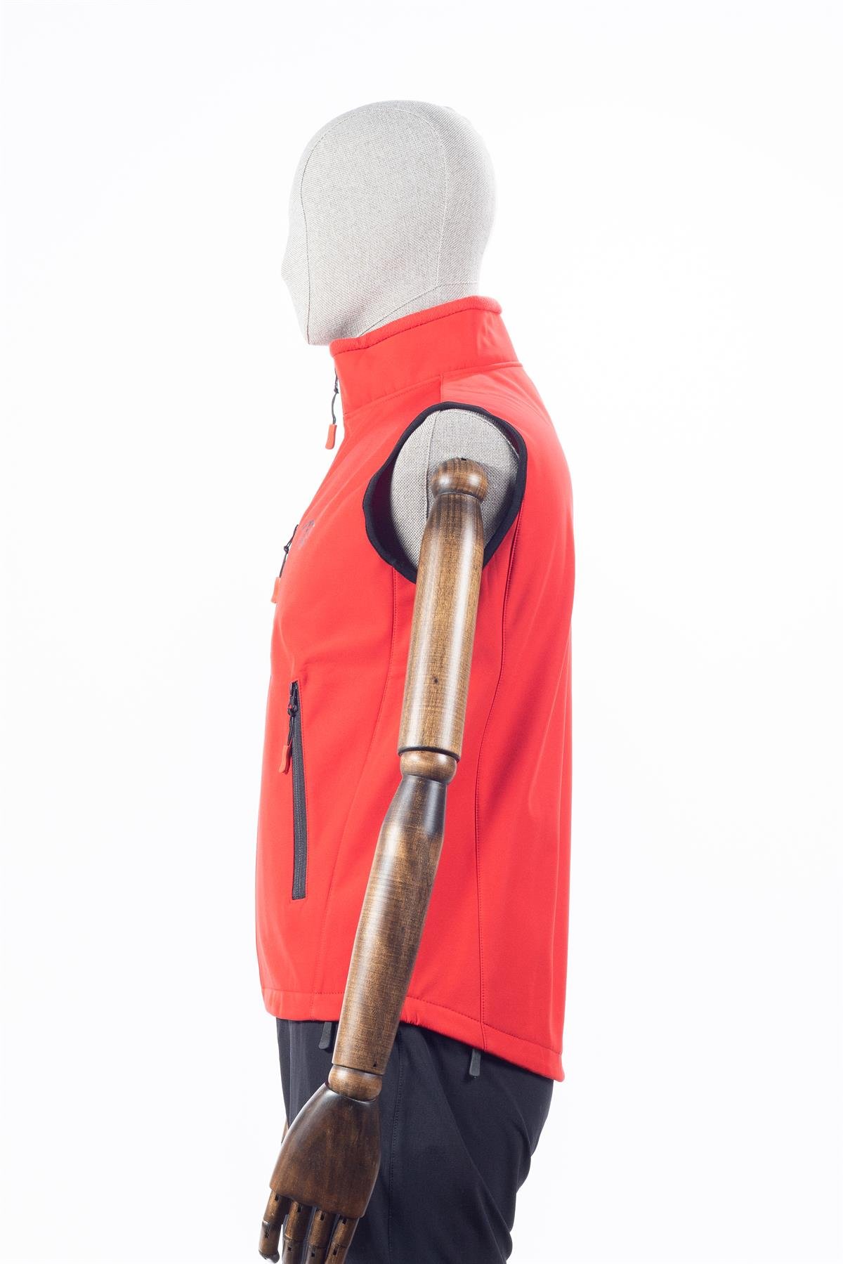 Huğlu Softshell Yelek Fermuarlı Cepli Mevsimlik