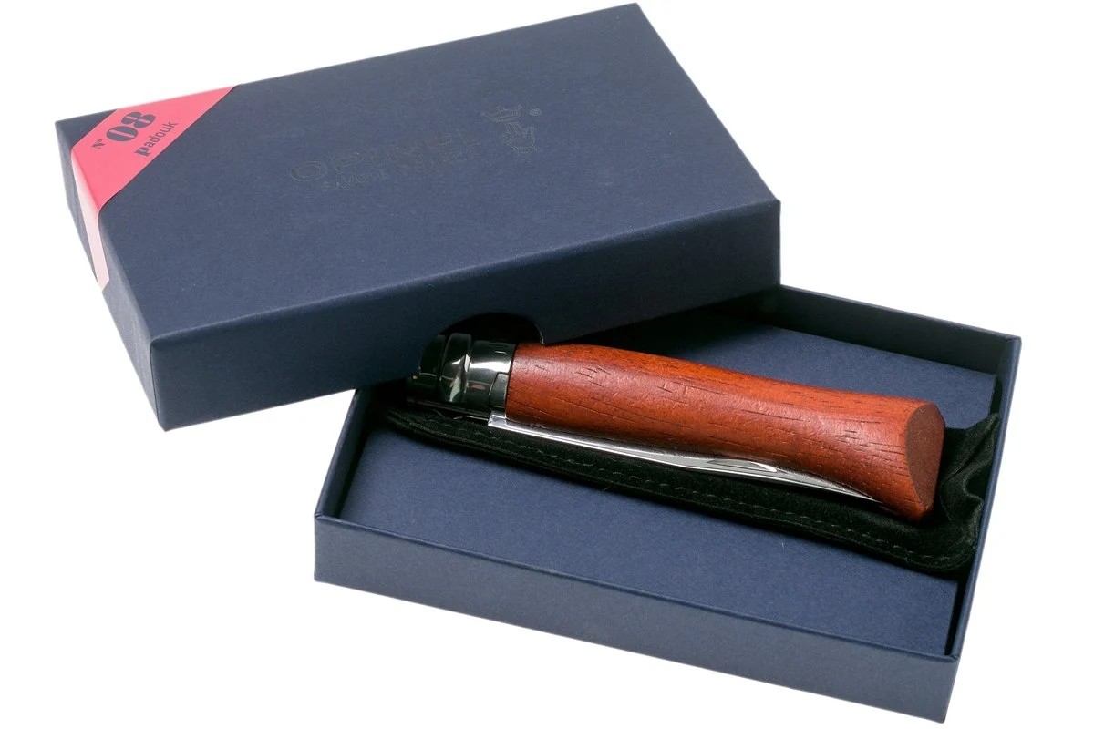 Opinel Inox No 8 Padouk Saplı Paslanmaz Çelik Çakı (Kutulu)