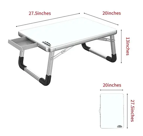 CAMPFESTO Portix Katlanabilir Outdoor Masa 60x40 cm Taşınabilir Piknik & Laptop Masası — 1