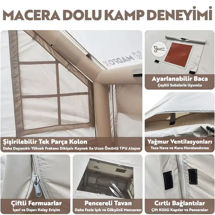 Madfox Bigless Şişme Çadır (Baca Çıkışlı) — 4