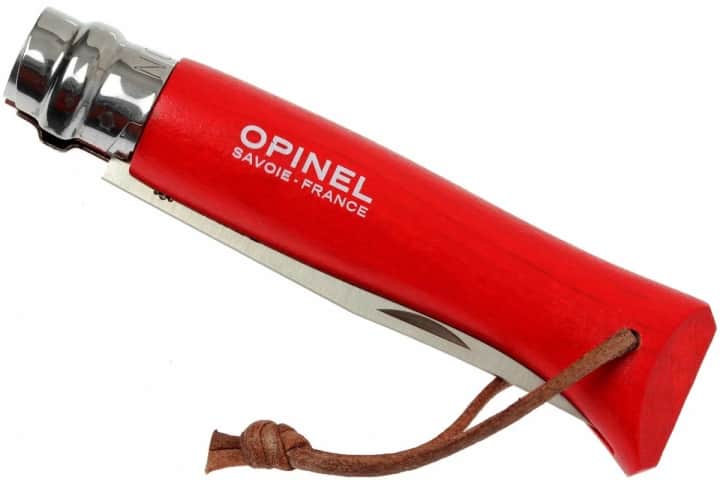 Opinel Inox No 8 Gürgen Saplı Paslanmaz Çelik Çakı (Kırmızı) — 4