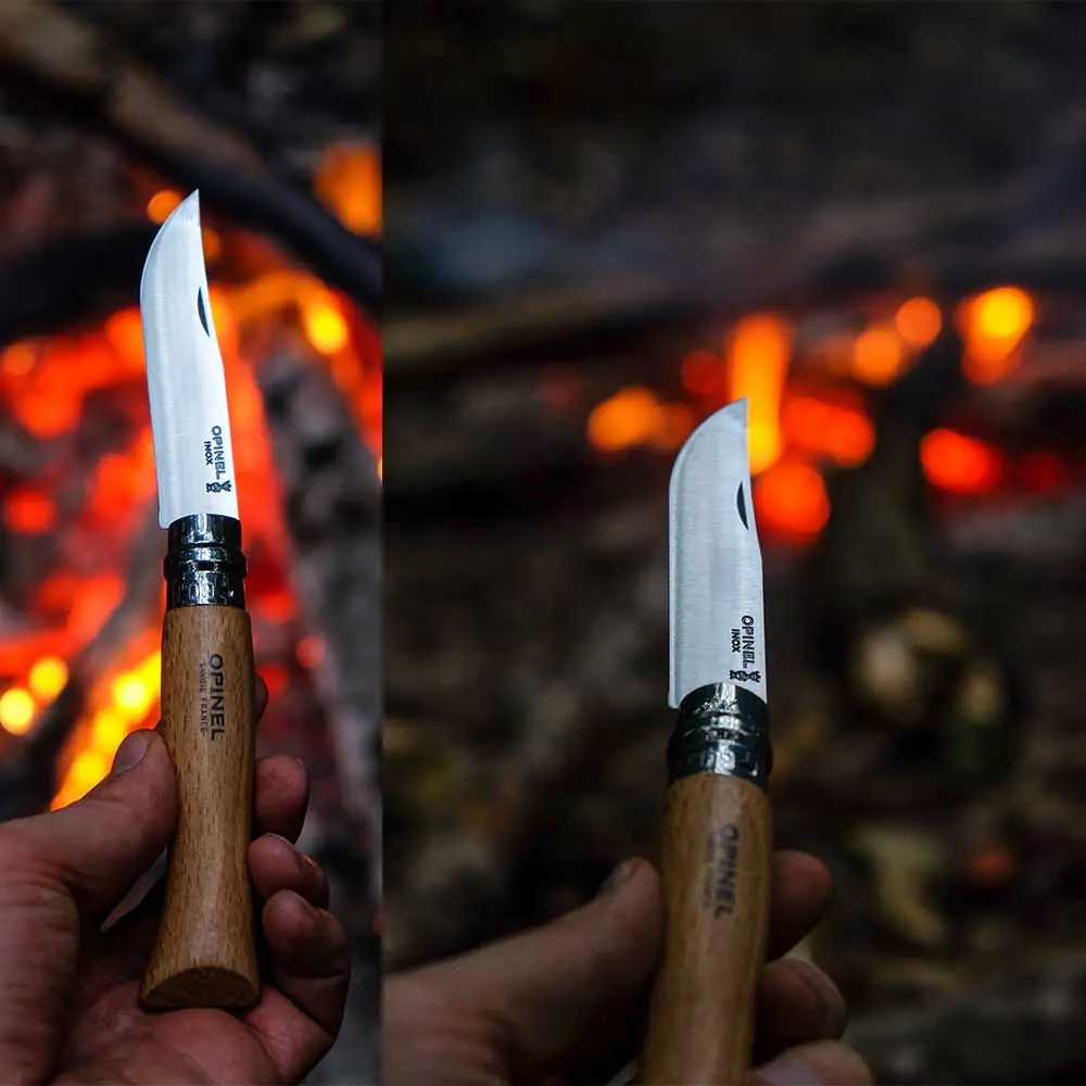Opinel Inox 9 No Kayın Saplı Paslanmaz Çelik Çakı — 8