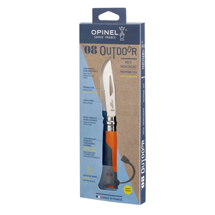 Opinel Inox 8 No Paslanmaz Çelik Outdoor Çakı (Turuncu) — 4