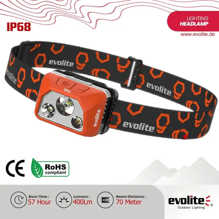 Evolite Mio 400 lm IP68 Kafa Lambası
