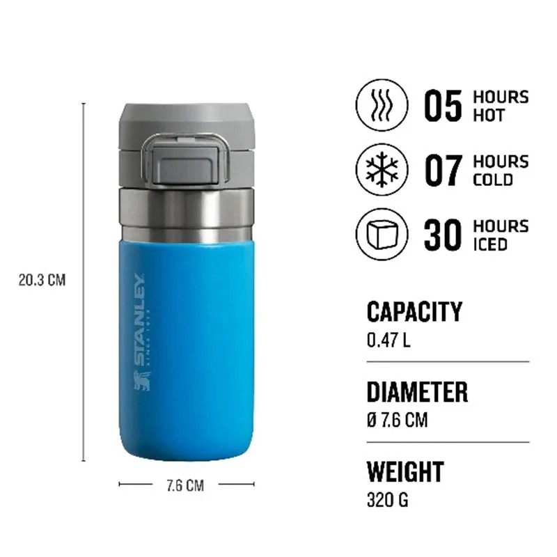 Stanley The Quick-Flip Water Bottle .47L  - Azur mavisi