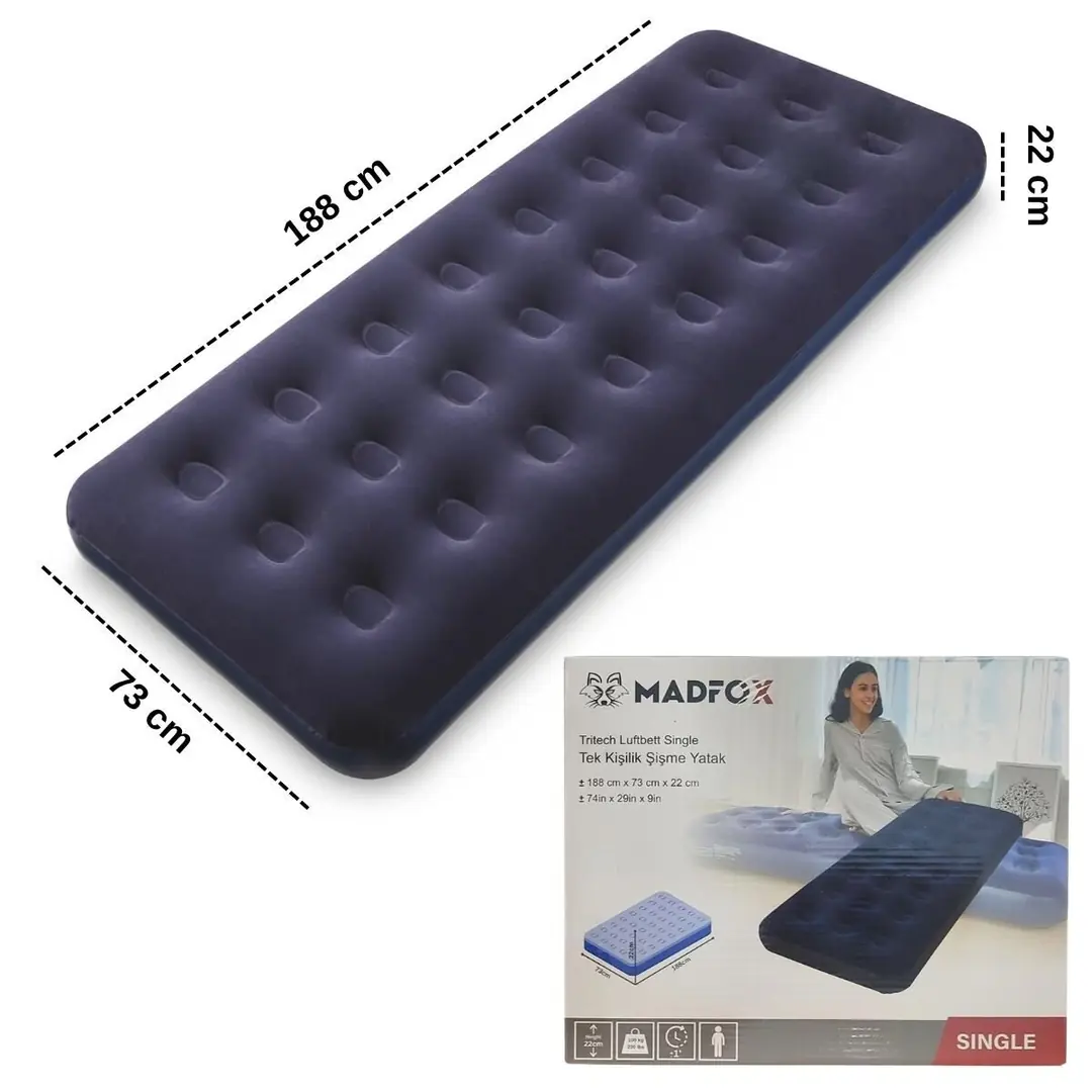 Madfox Tritech Luftbett Single Tek Kişilik Şişme Yatak — 1