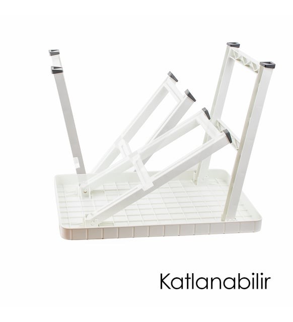 Katlanabilir  Plastik Sehpa - Beyaz