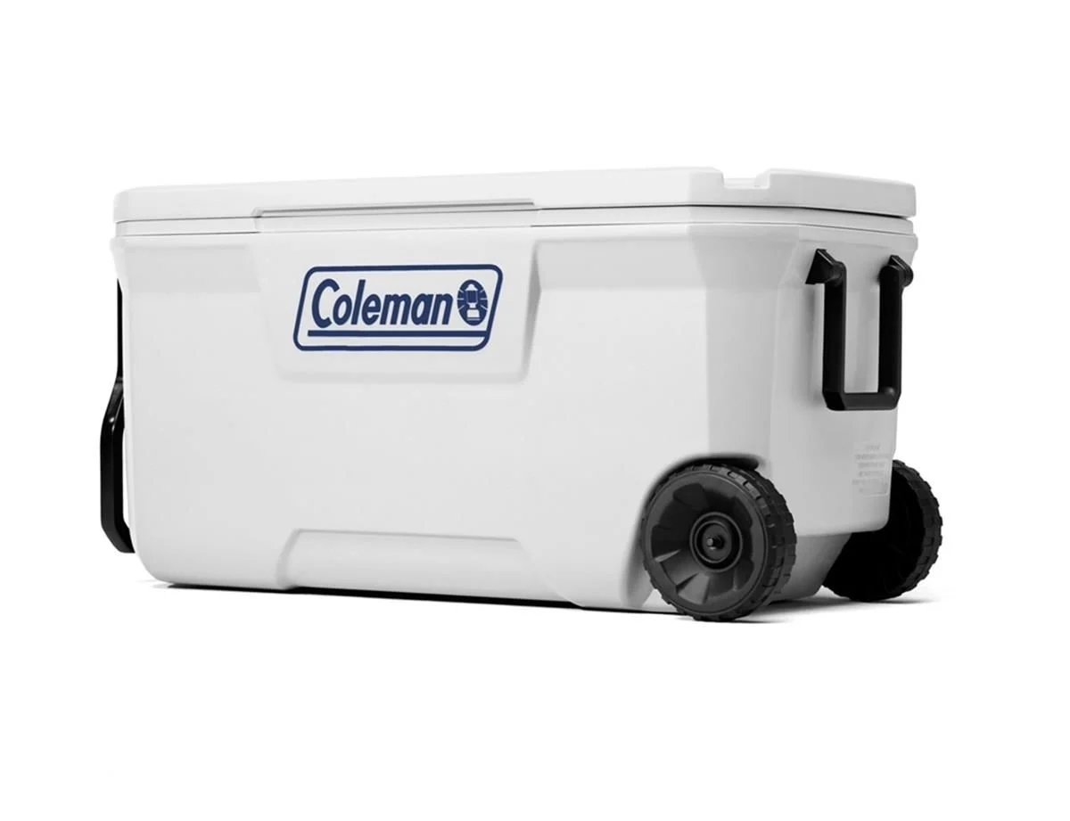 Coleman Xtreme Wheeled 100 QT Tekerlekli Soğutucu Marine Buzluk 94.6 Lt BEYAZ — 1