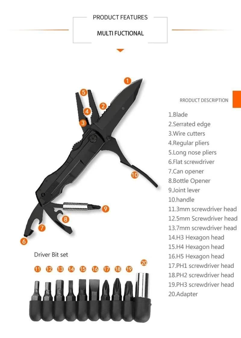 Grand Harvest GHK-PL107 Foldable Multi Tool — 4