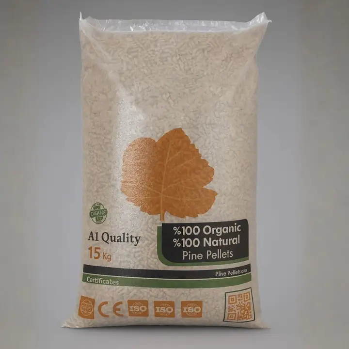Gebze ClearFlame 15 KG – Premium Çam Peleti (CE + ISO 9001) — 1