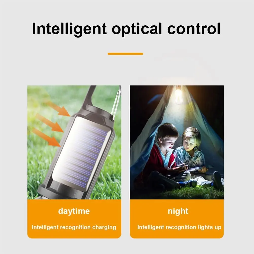 Güneş Enerjili LED Kamp Lambası — 4