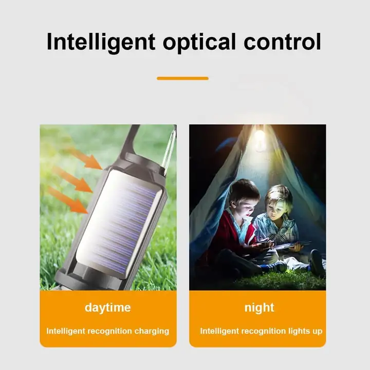 Güneş Enerjili LED Kamp Lambası — 4