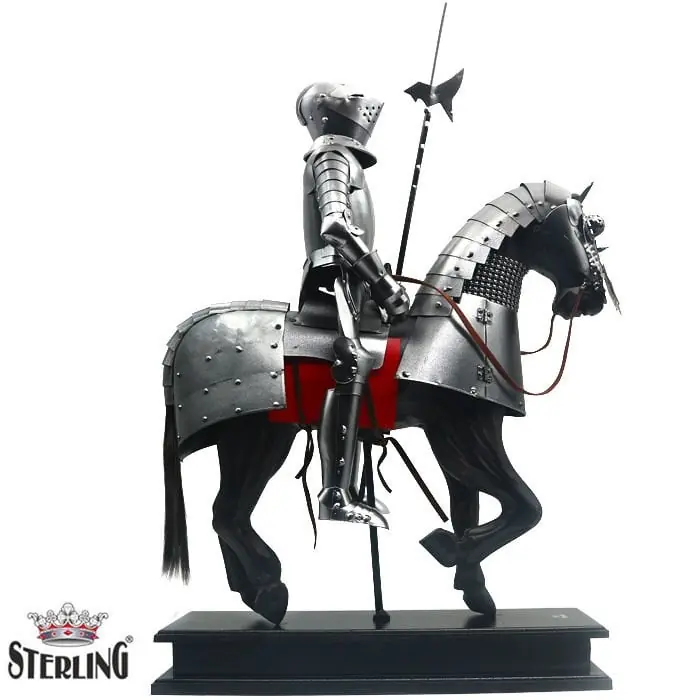 STERLING Iron Knight Atlı Dekoratif Süs Şövalye — 1