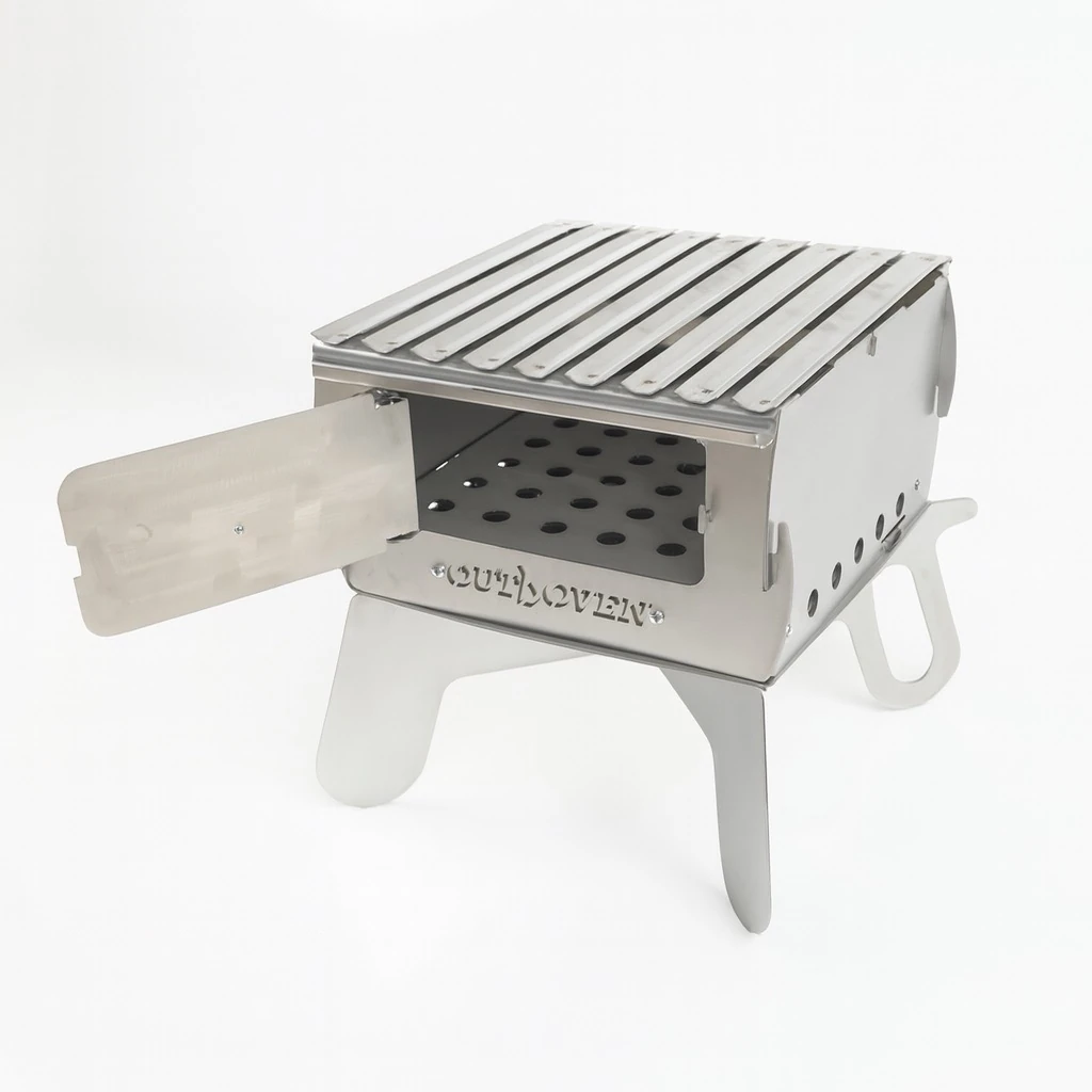 Outdoven X4 | Paslanmaz Çelik Premium Ateş Kutusu & Mangal