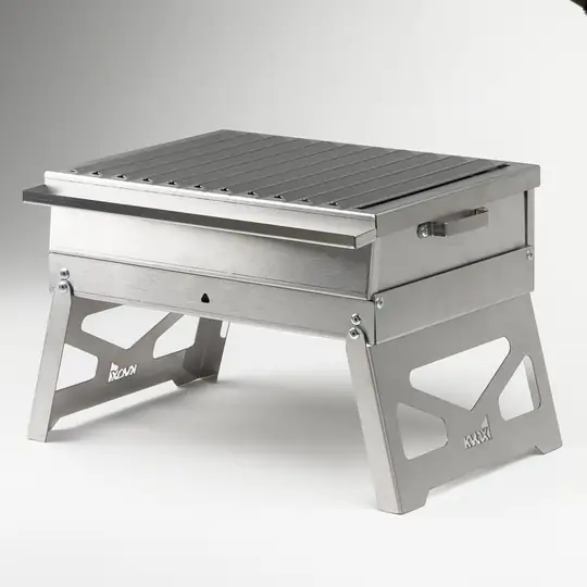 Kvox M1.3 Alev Yapmayan Katlanabilir Inox Mangal