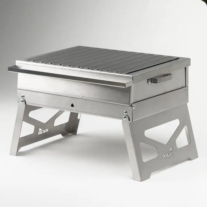 Kvox M1.3 Alev Yapmayan Katlanabilir Inox Mangal