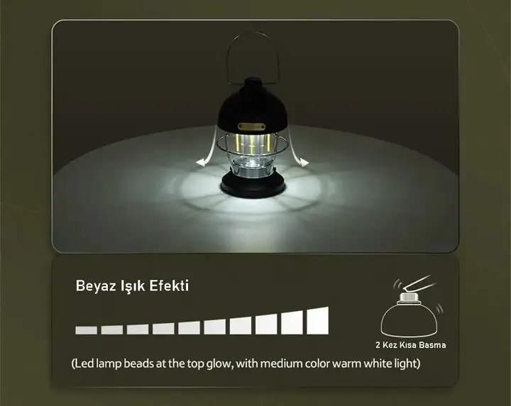 Naturehike Mushroom Glamping Kamp Lambası 350 Lümen-Greyish Green — 4