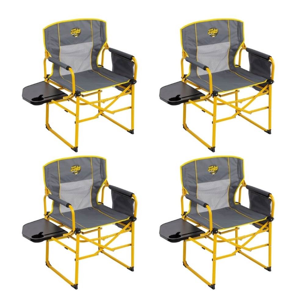 4'lü Set - Extra Katlanabilir XL Kamp Koltuğu