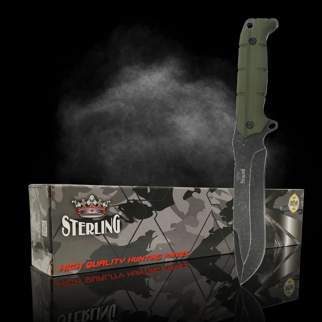 S. STERLING 30 cm Yeşil Avcı Bıçağı — 3
