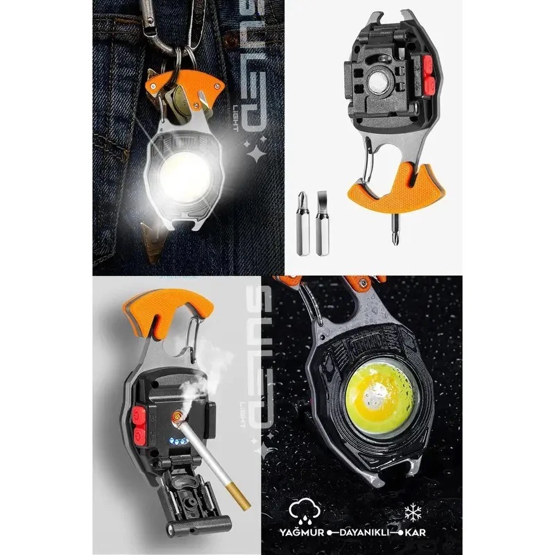 SAFE-KEY Çok Amaçlı Işık “Cebindeki Hayatta Kalma Kiti” 