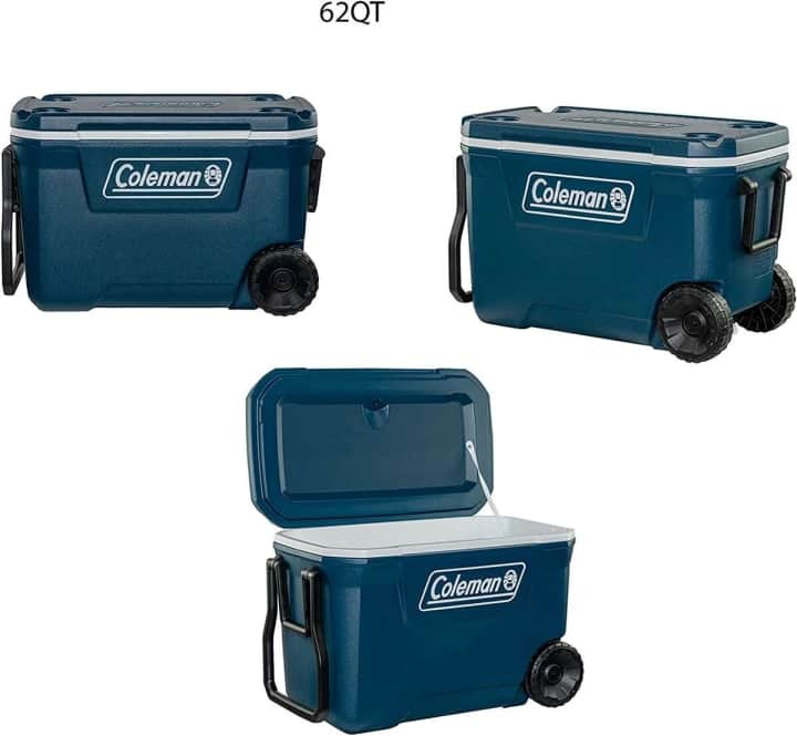 Coleman Xtreme Wheeled 62 QT Tekerlekli Soğutucu Buzluk 58.6 Lt - Lacivert — 6