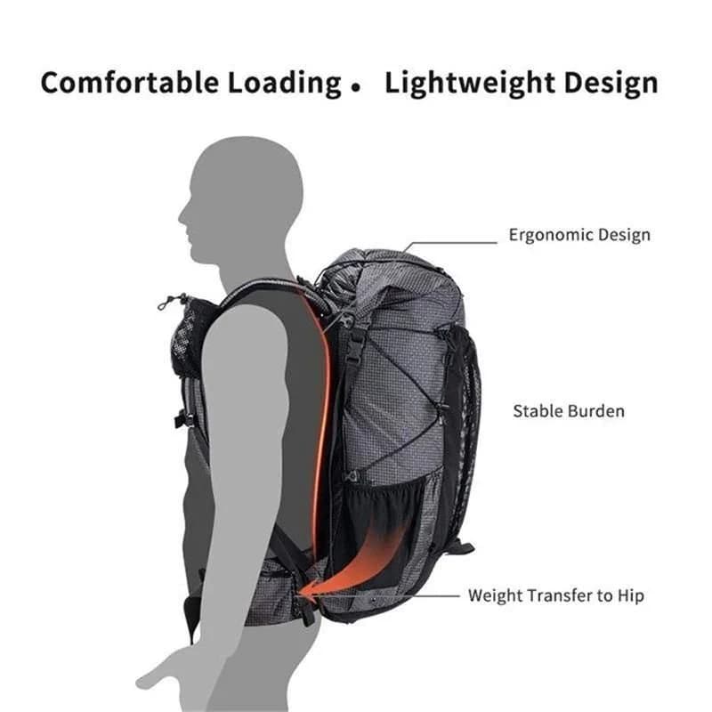 Naturehike Rock 60+5 Lt Trekking Sırt Çantası - Black — 4