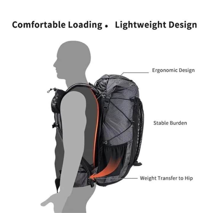 Naturehike Rock 60+5 Lt Trekking Sırt Çantası - Black — 4