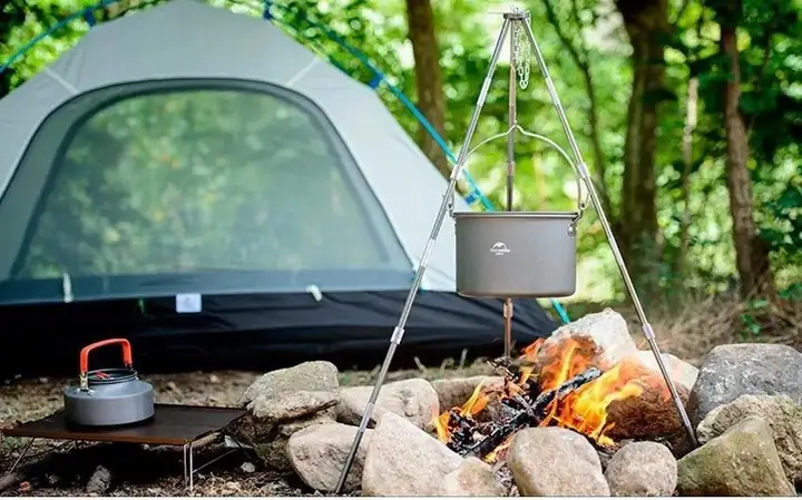 Naturehike ZJ01 Teleskopik 3 Ayaklı Tripod [ Ateş Askısı ] — 6