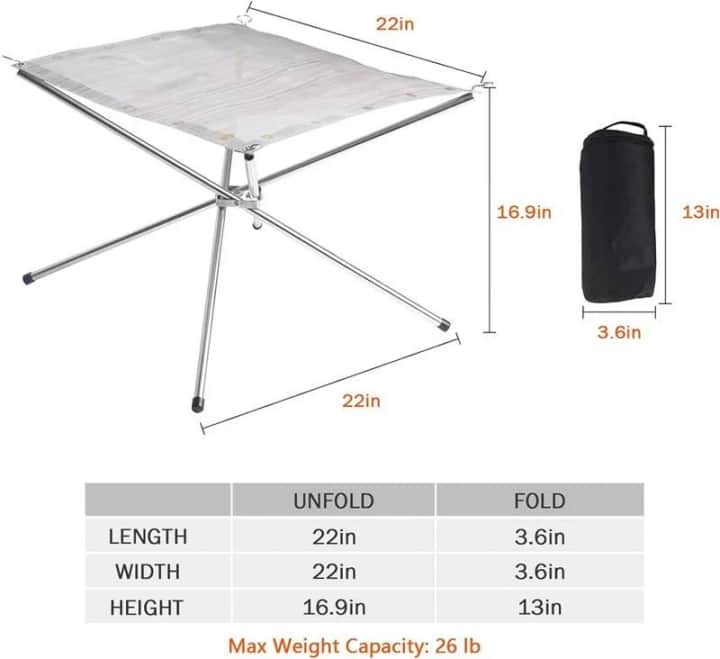 Madfox Fire Rack Katlanır Ateş Sehpası [Brülör] — 7