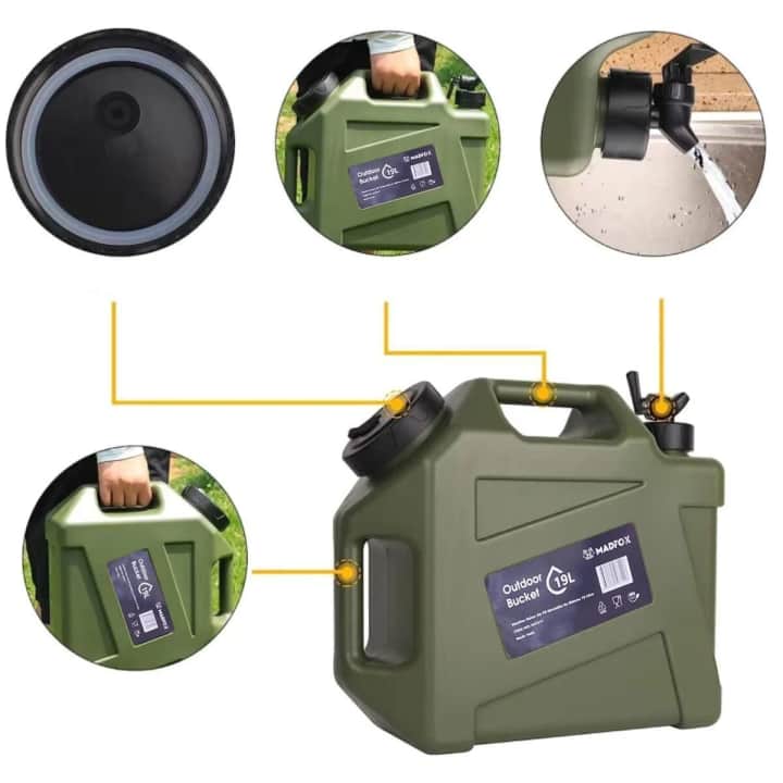 Madfox Galon Air PE Musluklu Su Bidonu 19 Litre — 4