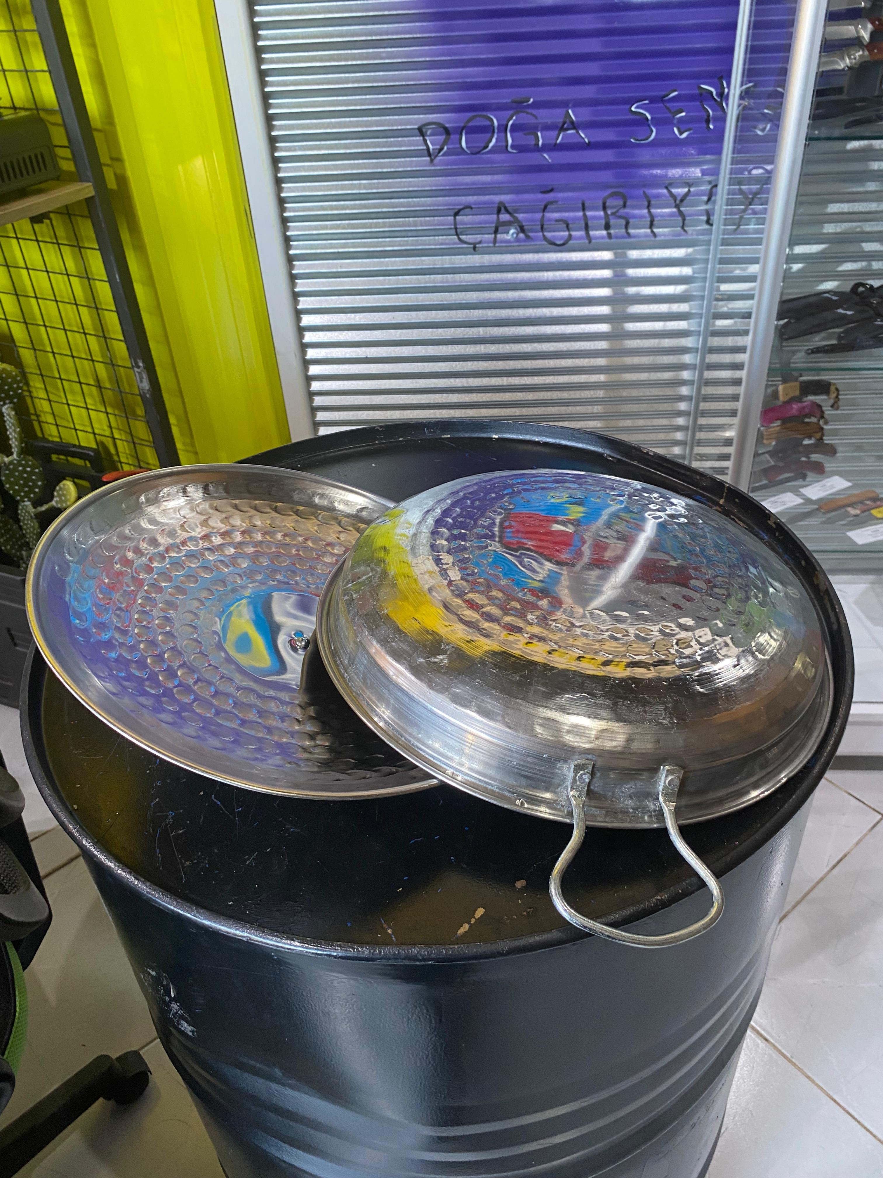 *DEFOLU* Kapaklı Sac Tava 35cm