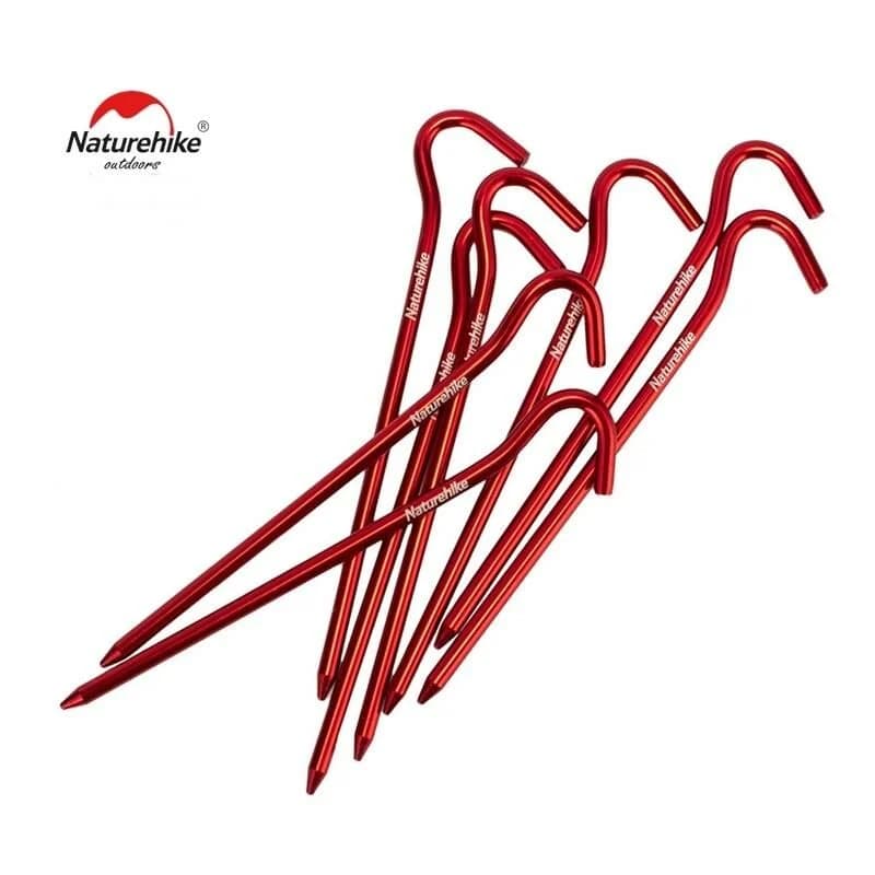 Naturehike C-Kafa 16 cm Çadır Kazığı [8 Pcs] Kırmızı — 2