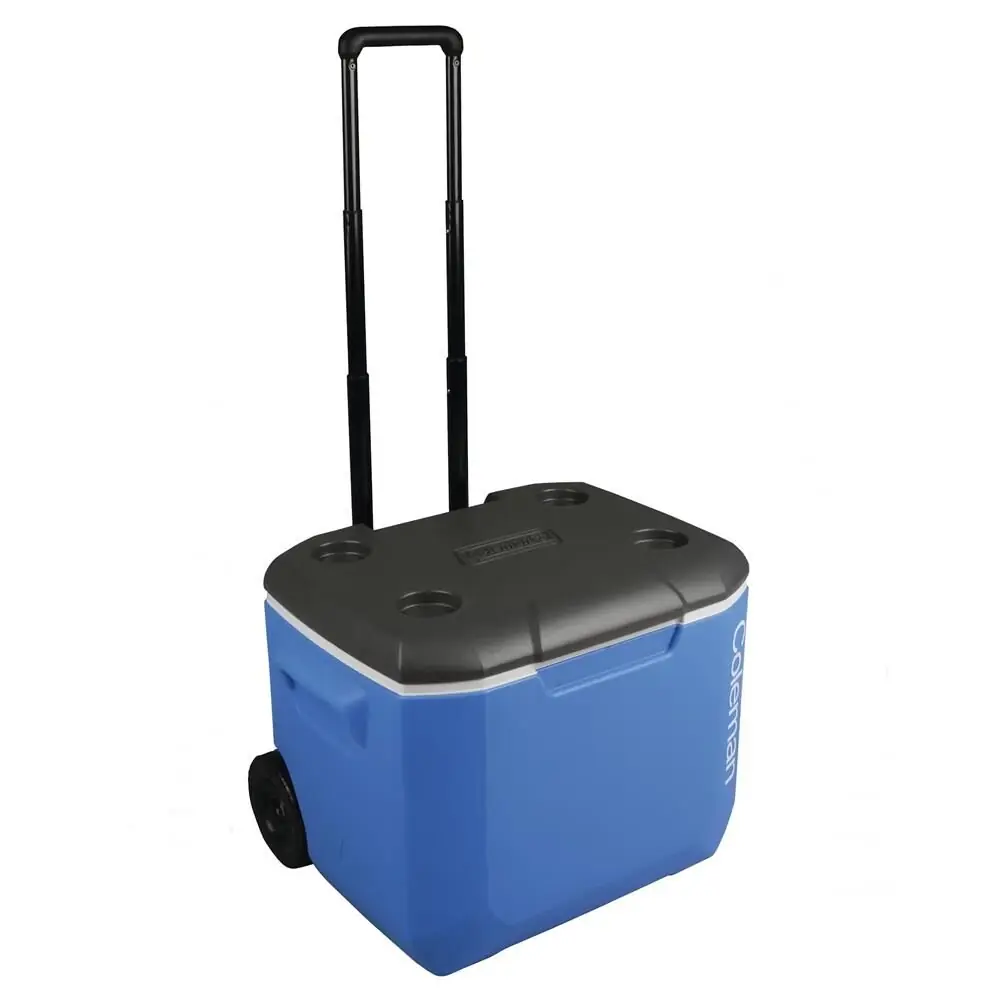 Coleman Performance Tri Coler Wheeled 60 QT Tekerlekli Soğutucu Buzluk 56 Lt MAVİ — 2