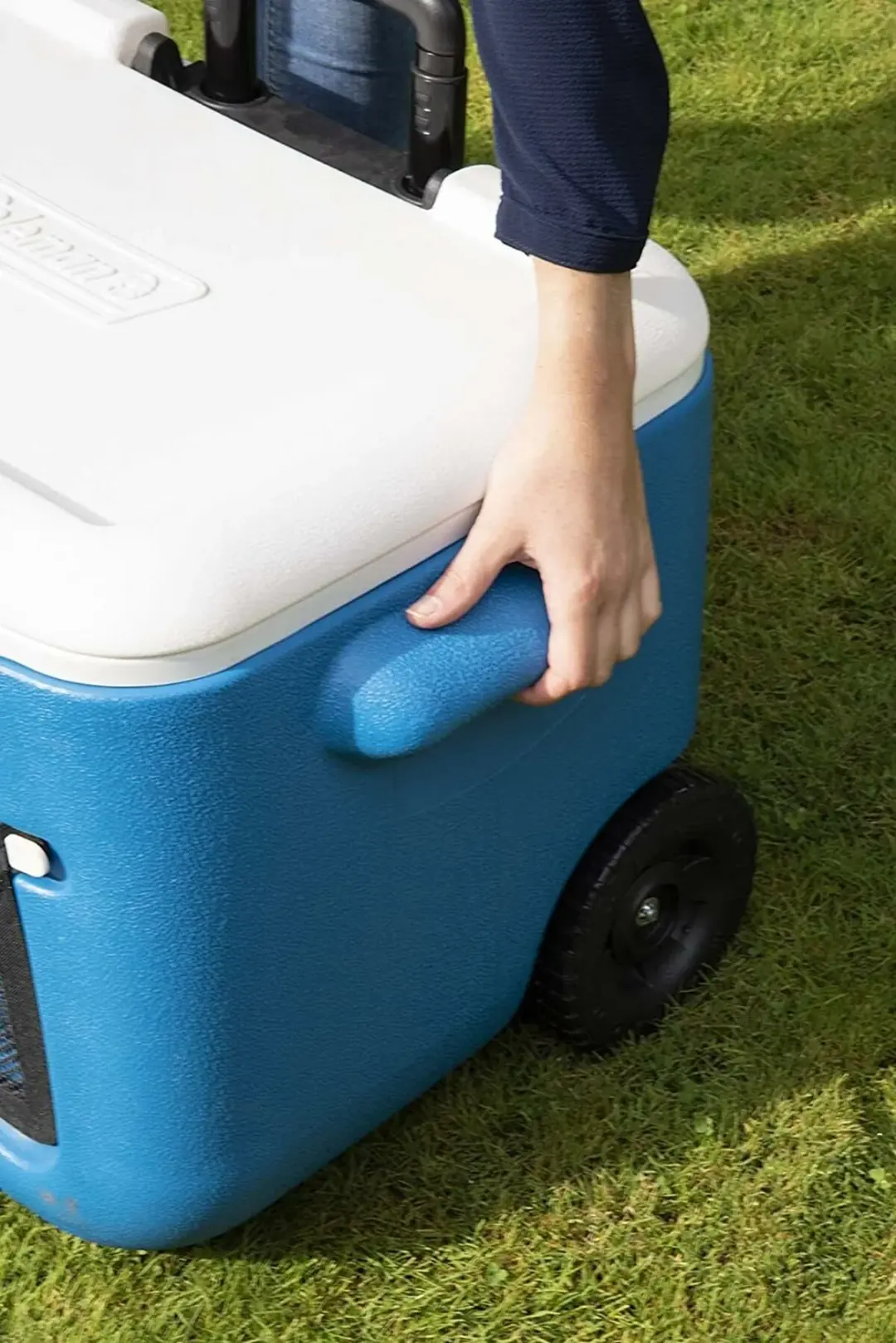 Coleman Poly-Lite Wheeled Mesh 50 QT Tekerlekli Soğutucu Buzluk 47.3 Lt — 5