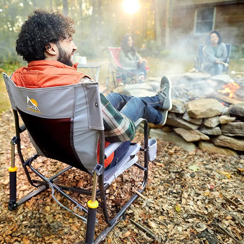 Gci Outdoor FirePit Amortisörlü Katlanır Kamp Sandalyesi