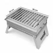 M1.2 Alev Yapmayan Katlanabilir Inox Mangal 