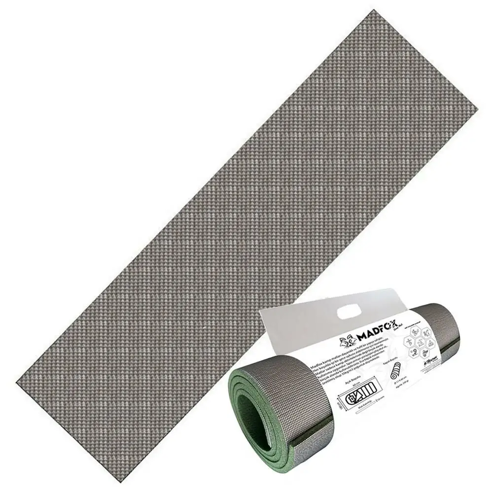 Madfox Thermic Prolight Insulated Kamp Matı [ Gri/Yeşil | 180*60cm-10mm | XPE-35 ] — 1