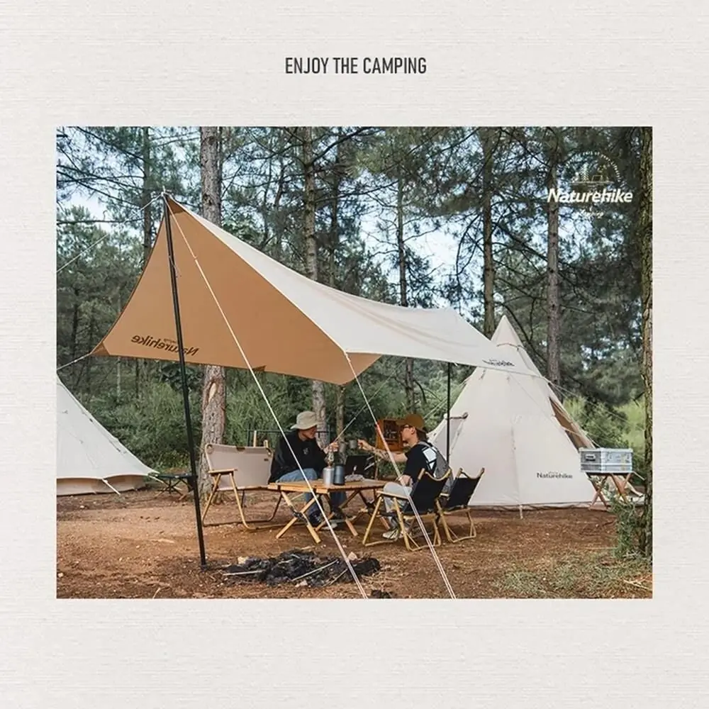 Naturehike Profound 9.6 Carpa Glamping Aile Çadırı | Cotton Pyramid Kanvas | — 4