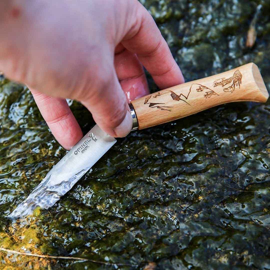 Opinel Inox No 08 Alpine Macera Yürüyüş Desenli Paslanmaz Çelik Çakı — 6