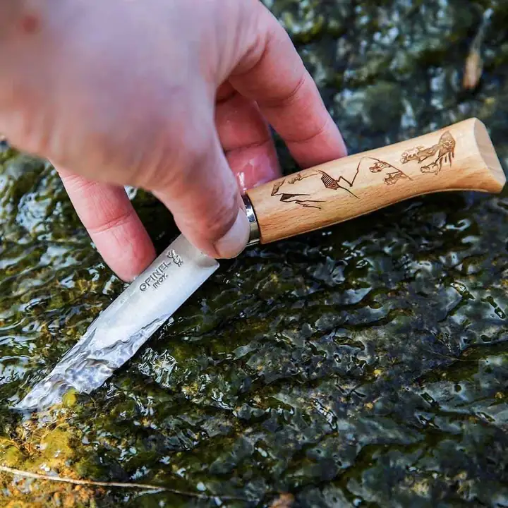 Opinel Inox No 08 Alpine Macera Yürüyüş Desenli Paslanmaz Çelik Çakı — 6