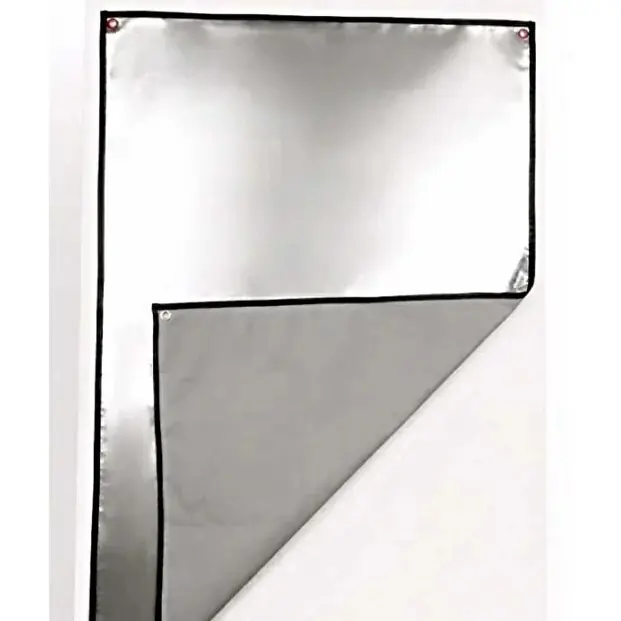 LOCKEDFIRE Kamp Çadırı Alüminize Yanmaz Soba Arkası Isı İzolatörü 100x150cm — 5