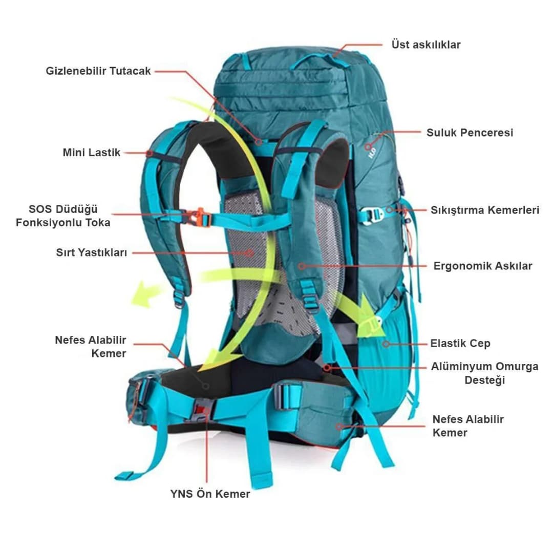 Naturehike 55+5 Lt Trekking Sırt Çantası — 7